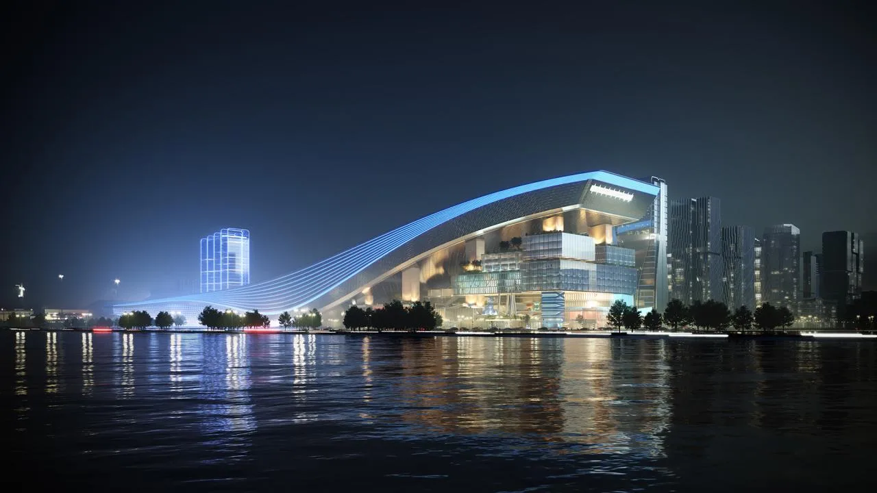 BIM Architecture | Shenzhen Qianhai · Huafa Ice and Snow World: The World's Largest Indoor Ski Center/10 Design