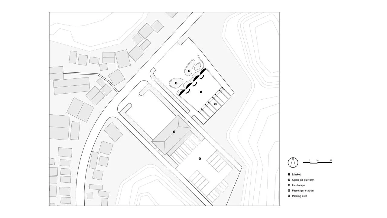 BIM Architecture | Bamboo Pipe Ridge Tea Green Market/Tsinghua University Architectural Design and Research Institute Supu Architecture Studio