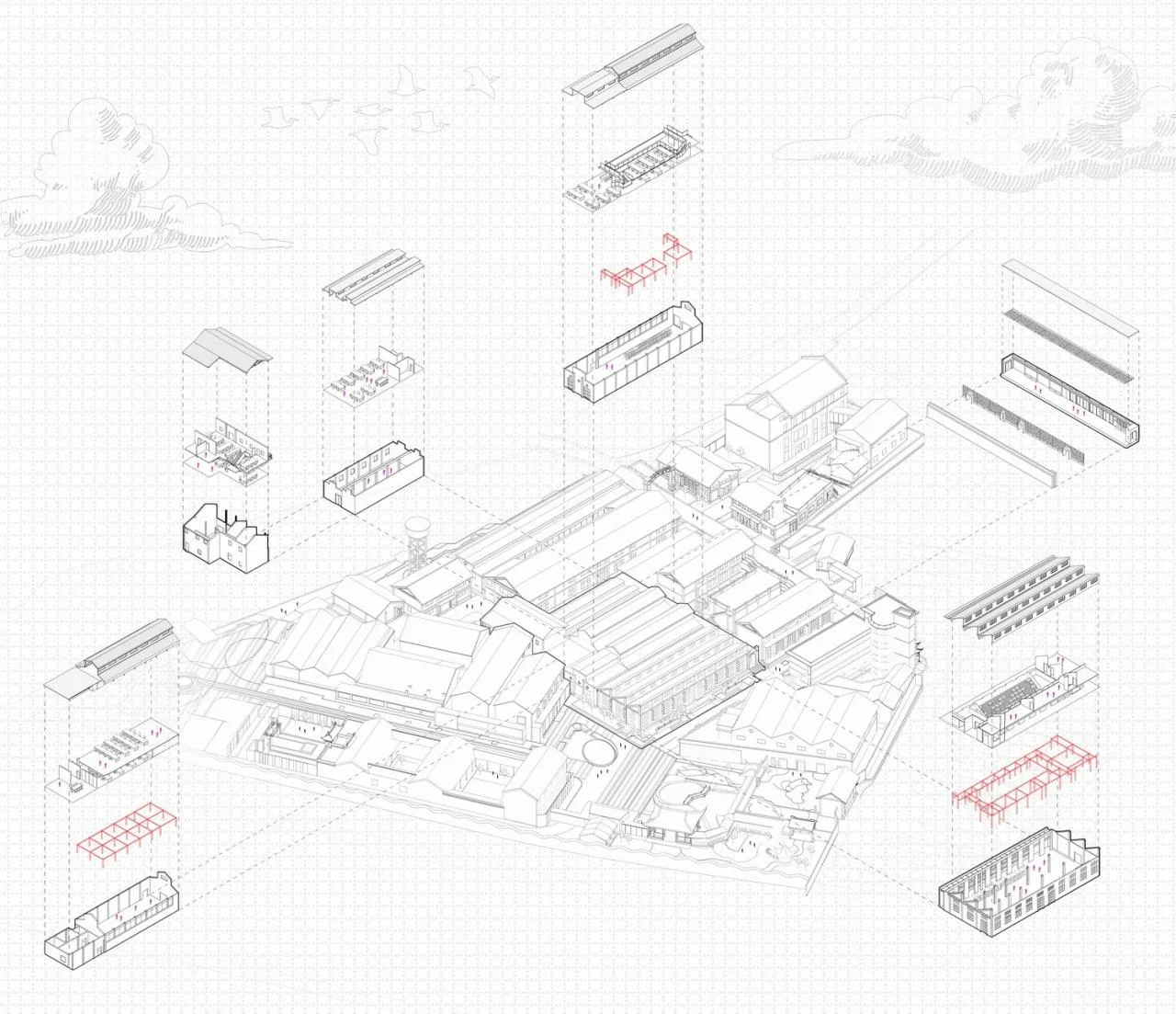BIM Architecture | Silk Road Shengze Digital Culture Industry Park Demonstration Zone - Shengze Tanqiu Silk Spinning Factory Renovation/Flat Design