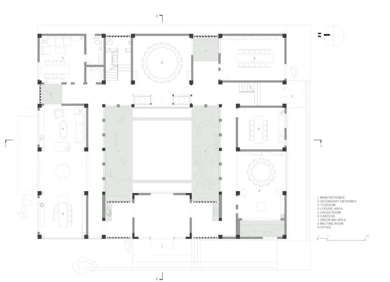BIM Architecture | Fangyuan - 'Siheyuan' in Industrial Park, Honghe Prefecture, Yunnan/Plain Architecture