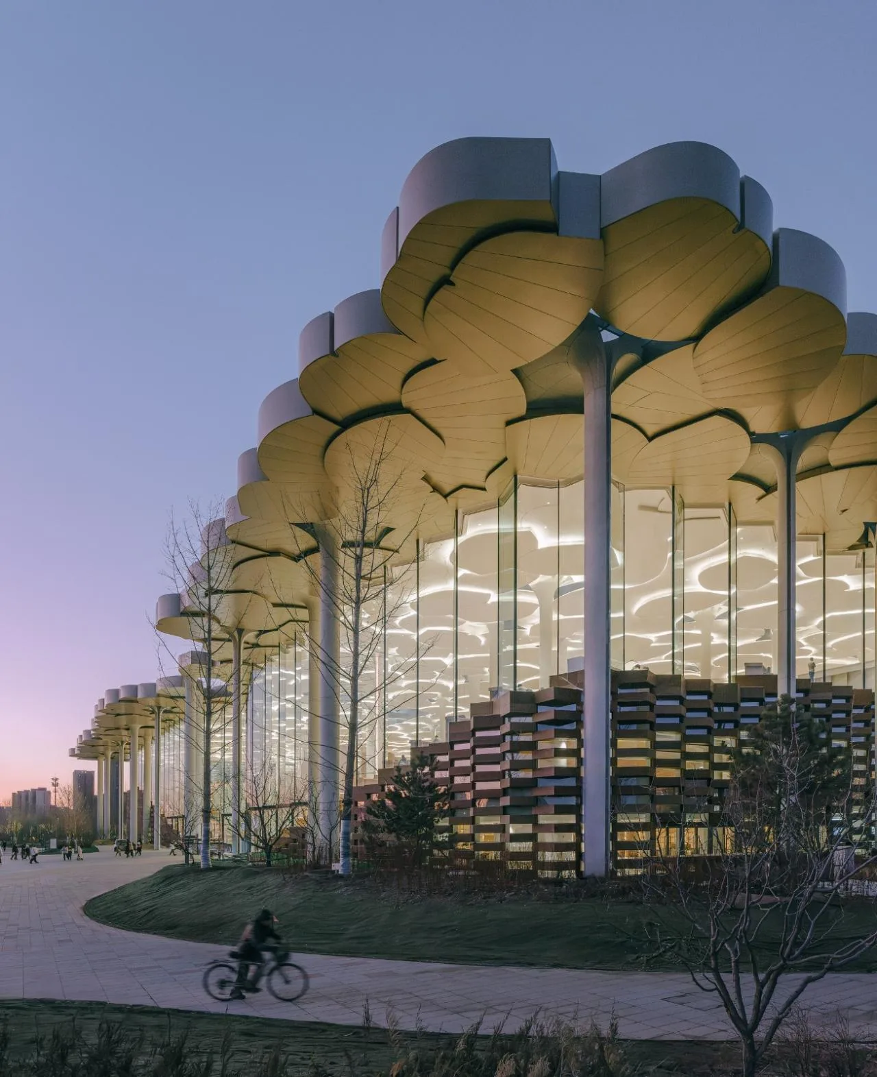 BIM Architecture | Beijing Urban Library, Book Hill under Ginkgo Tree/Sn ø hetta