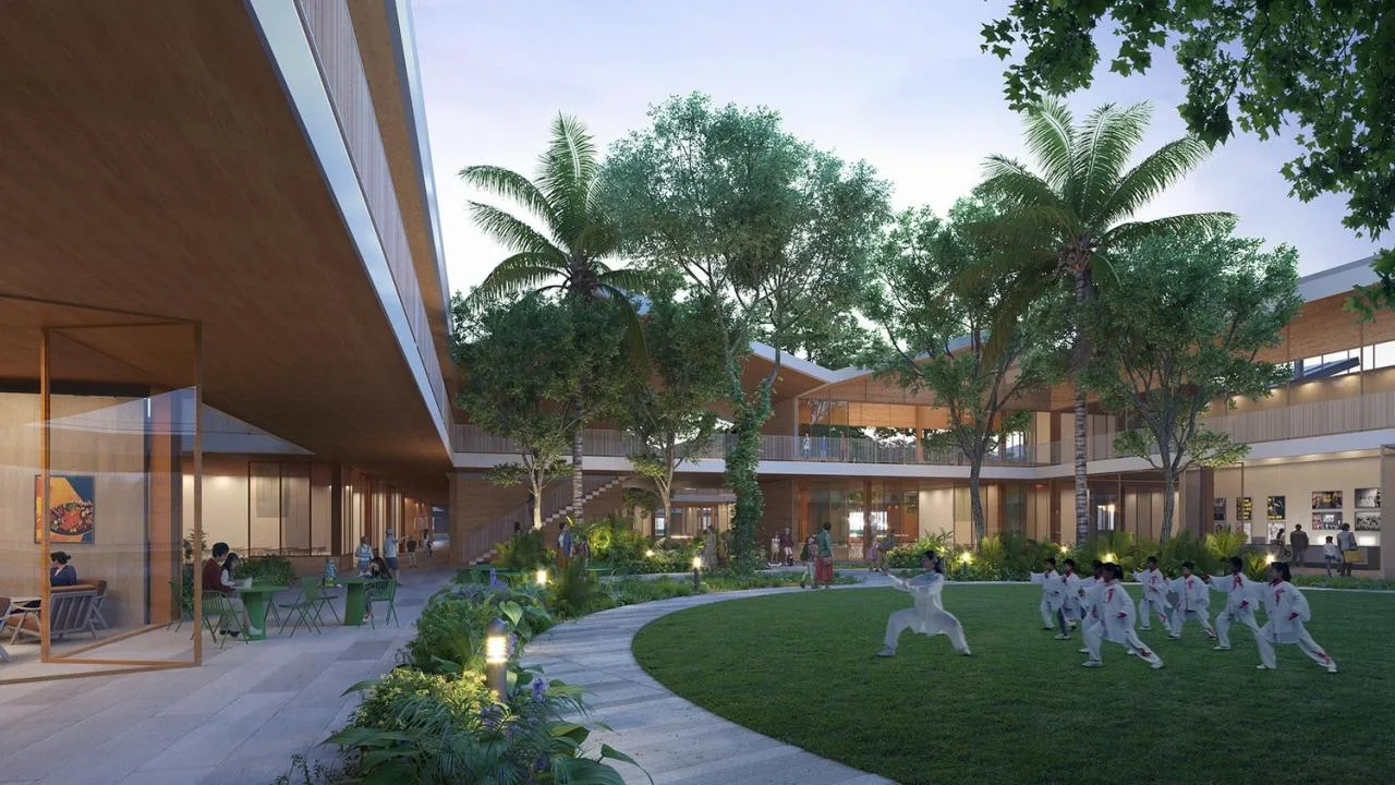 BIM Architecture | Jiuyuan School: A New Campus Scene of Coexistence with Nature/TOPOTEK 1