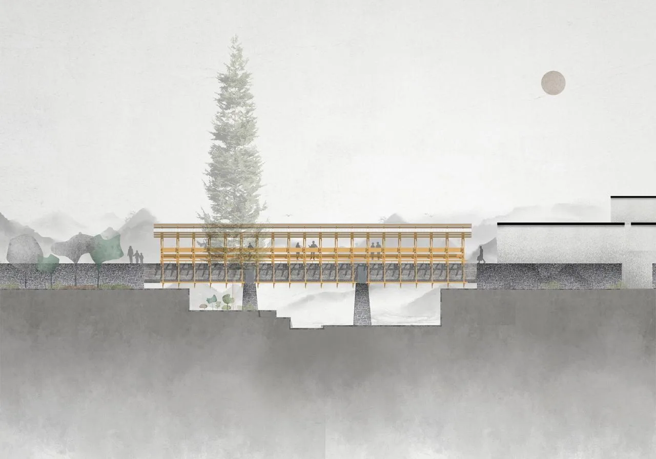 BIM Architecture | Fengwu Ji · Canal Corridor Bridge/IARA