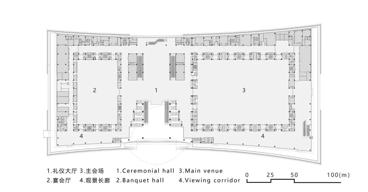 BIM Architecture | Changsha International Conference Center: Shuiyun Xiaoxiang Hanmo Zhonghua/South China University of Technology Architectural Design and Research Institute Co., Ltd