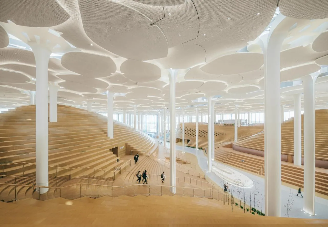 BIM Architecture | Beijing Urban Library, Book Hill under Ginkgo Tree/Sn ø hetta