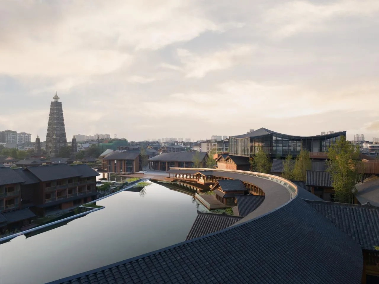 BIM Architecture | Chengdu Pengzhou Longxing Temple Regional Urban Renewal/BIAD-ASA Architectural Landscape Studio