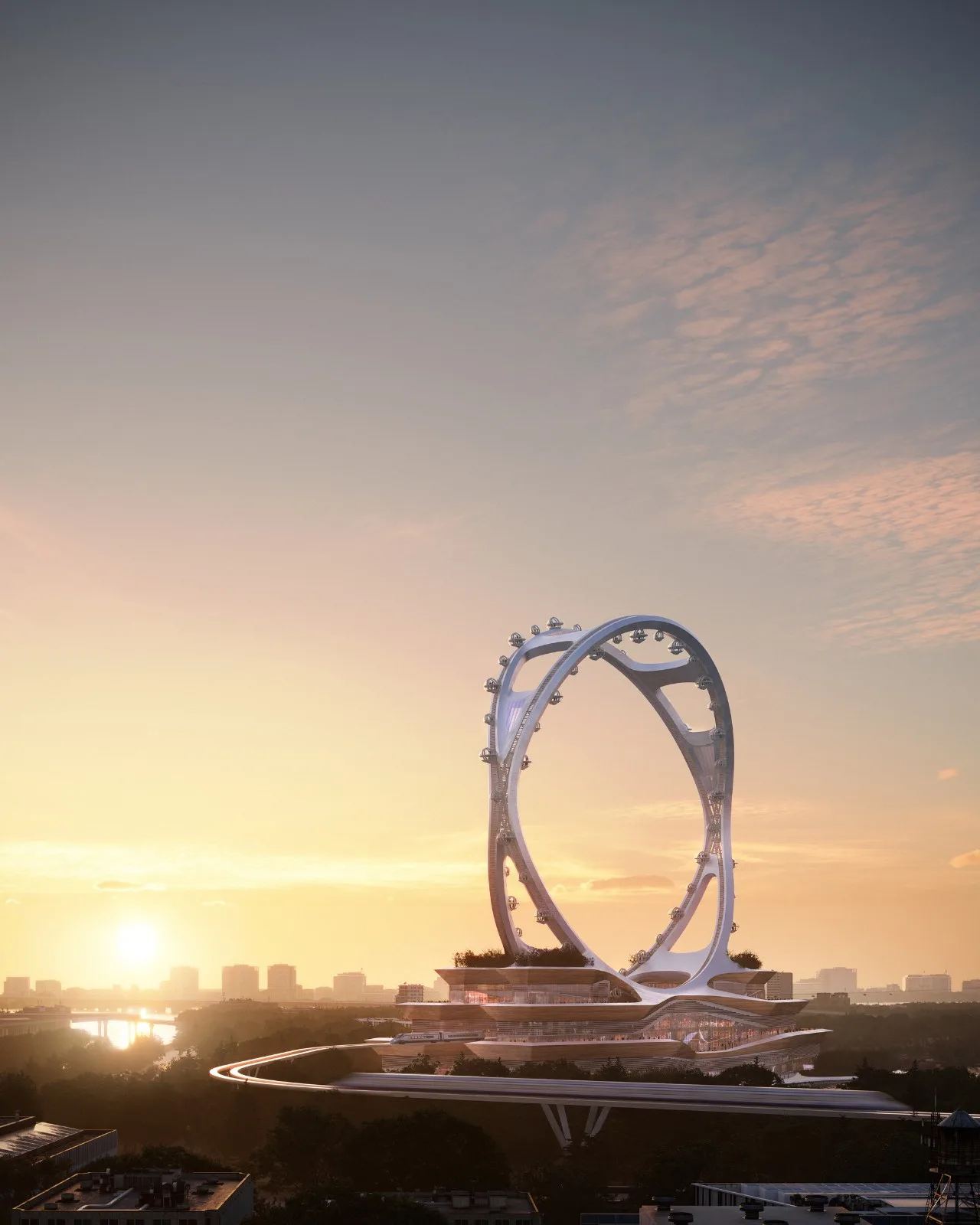 BIM Architecture | 'Peace Park Ferris Wheel' Design Proposal: Redefining Seoul Skyline/UNStudio