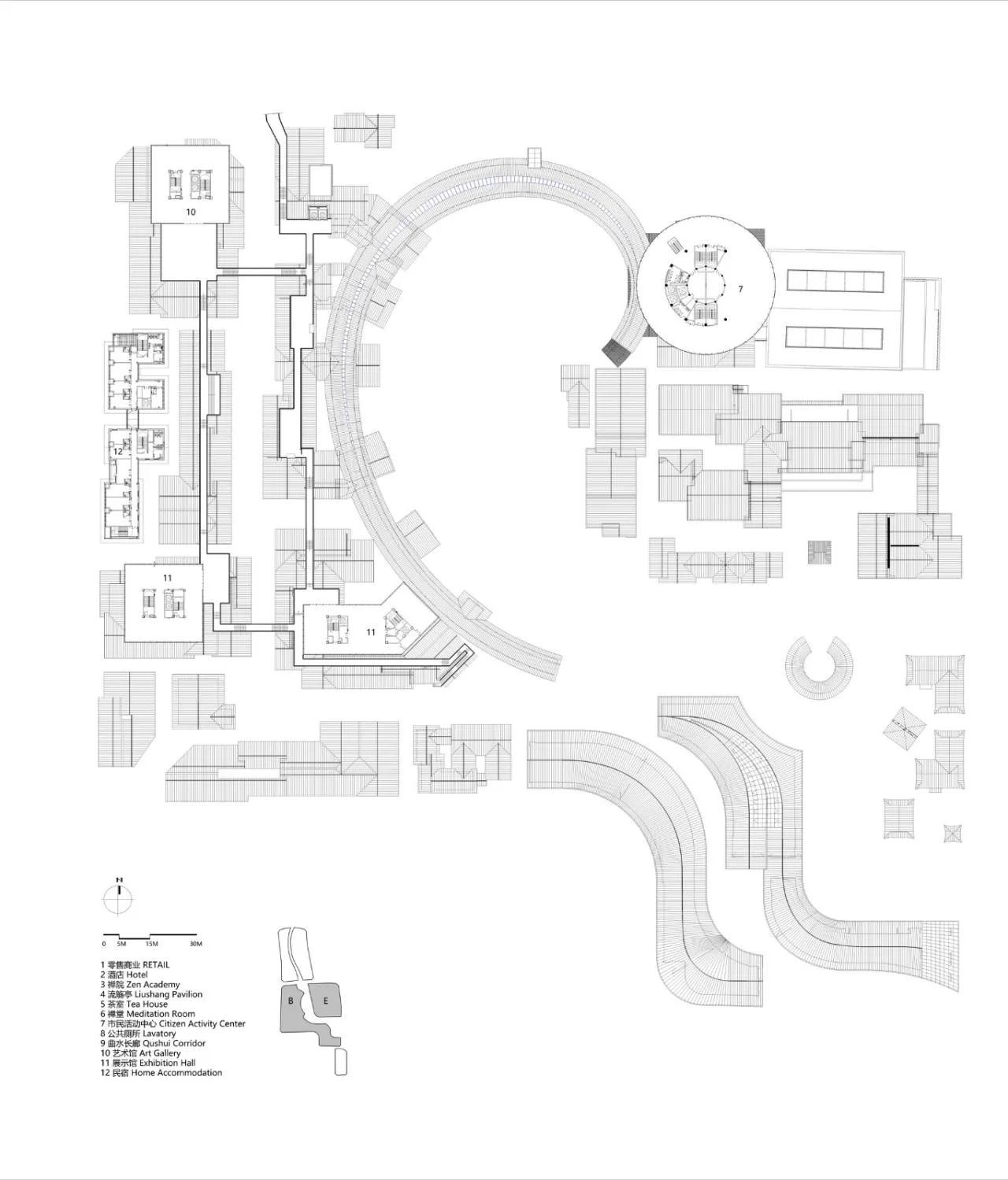 BIM Architecture | Chengdu Pengzhou Longxing Temple Regional Urban Renewal/BIAD-ASA Architectural Landscape Studio