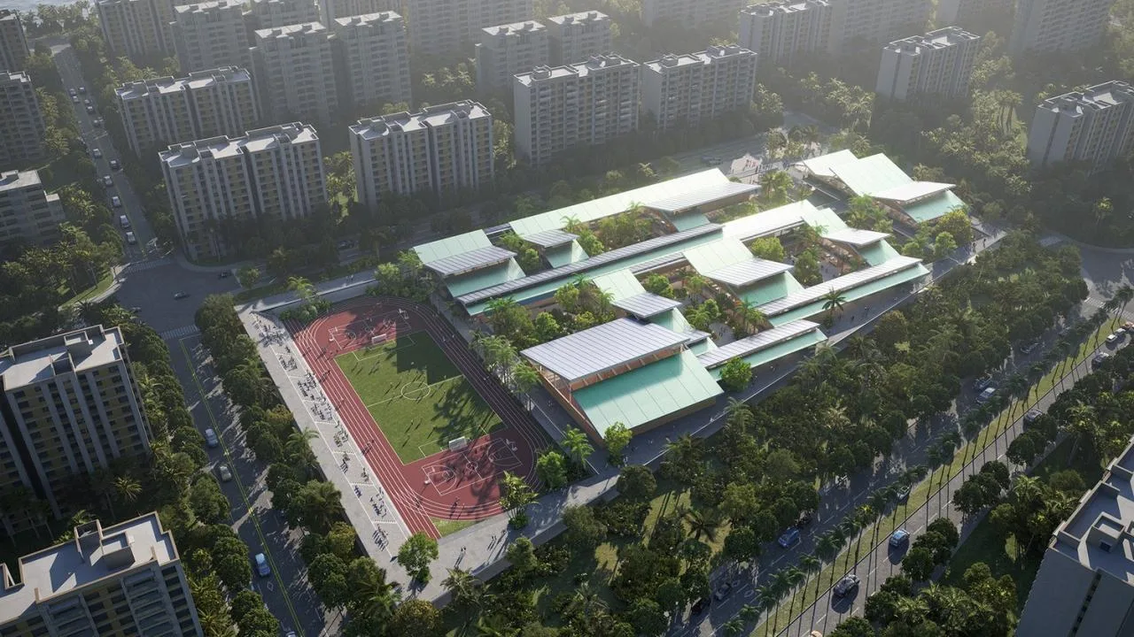 BIM Architecture | Jiuyuan School: A New Campus Scene of Coexistence with Nature/TOPOTEK 1