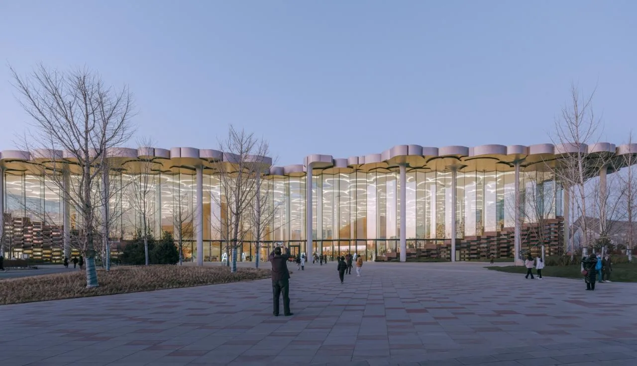 BIM Architecture | Beijing Urban Library, Book Hill under Ginkgo Tree/Sn ø hetta