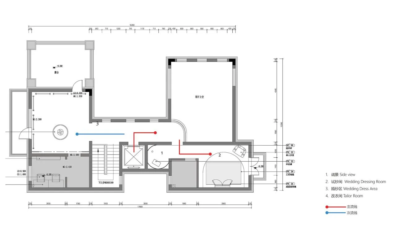 BIM Architecture | LAN Bridal Wedding Collection Store/WUMICHI Wu Mi Chi Architectural Design
