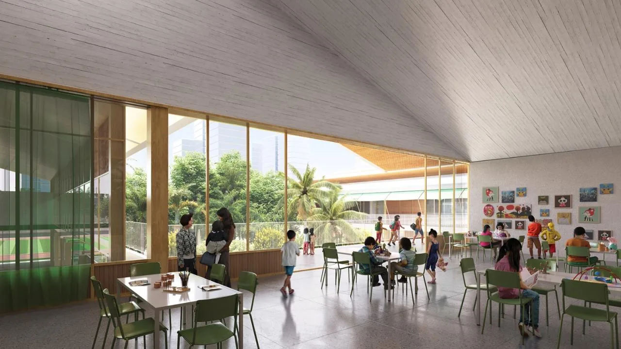 BIM Architecture | Jiuyuan School: A New Campus Scene of Coexistence with Nature/TOPOTEK 1