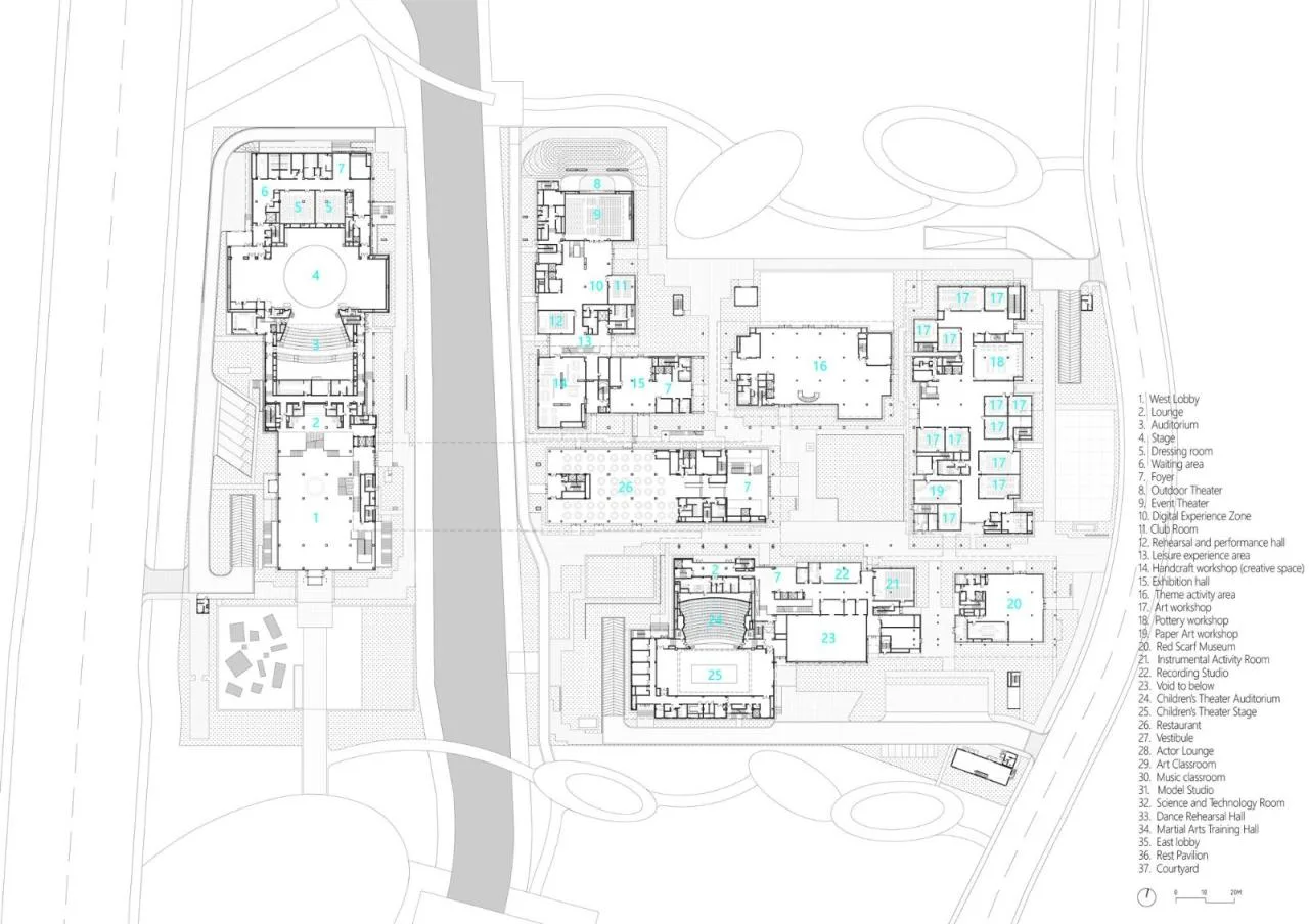 BIM Architecture | Pudong New Area Youth Activity Center and Mass Art Museum/Landscape Architecture Firm