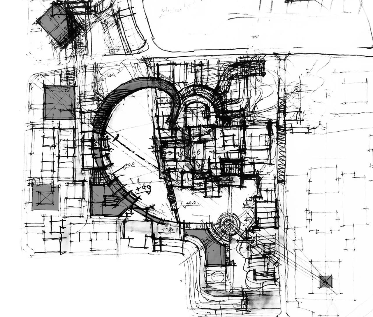 BIM Architecture | Chengdu Pengzhou Longxing Temple Regional Urban Renewal/BIAD-ASA Architectural Landscape Studio
