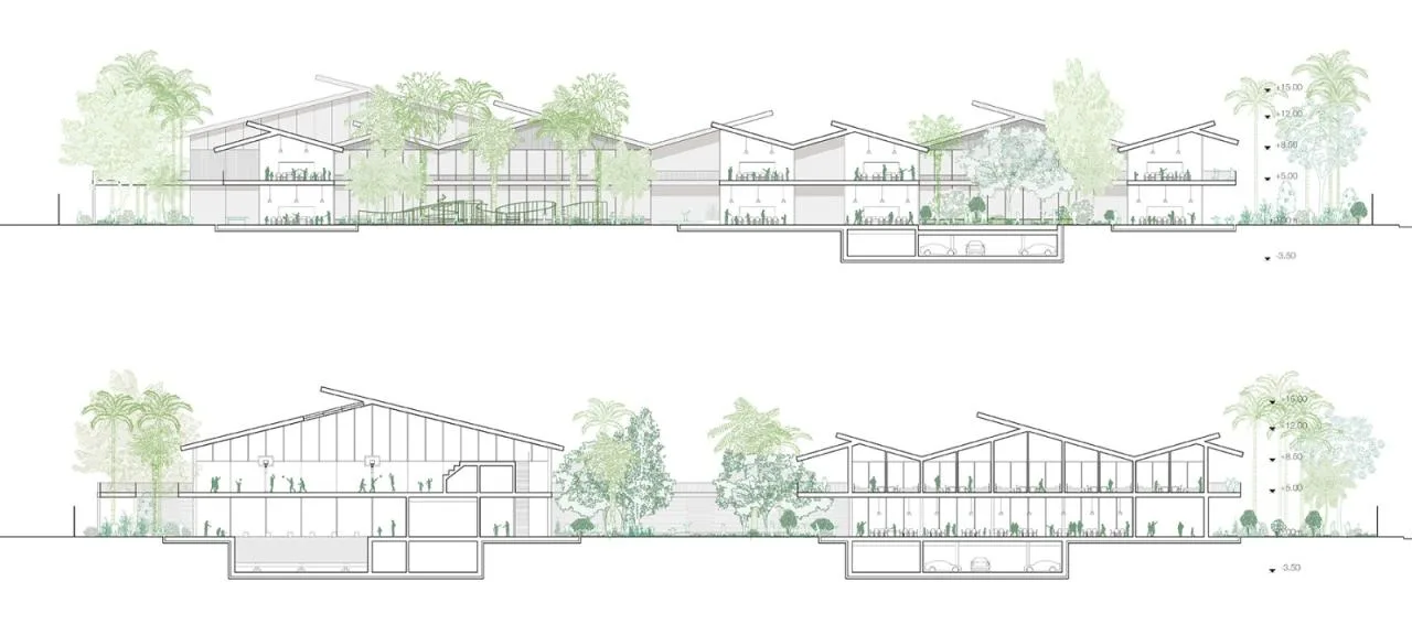 BIM Architecture | Jiuyuan School: A New Campus Scene of Coexistence with Nature/TOPOTEK 1