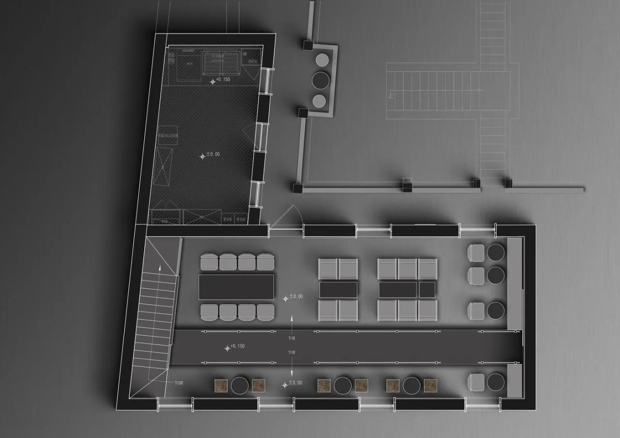 BIM Architecture | 'Century long Dialogue' M stand - Qingdao Yinyu Lane Flagship Store/Balanced Space Design