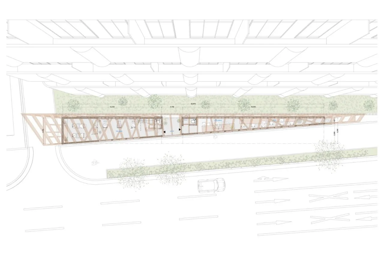 BIM Architecture | 4x59m Triangle, YOKONAGAYA Beauty Salon/Office for Environment Architecture
