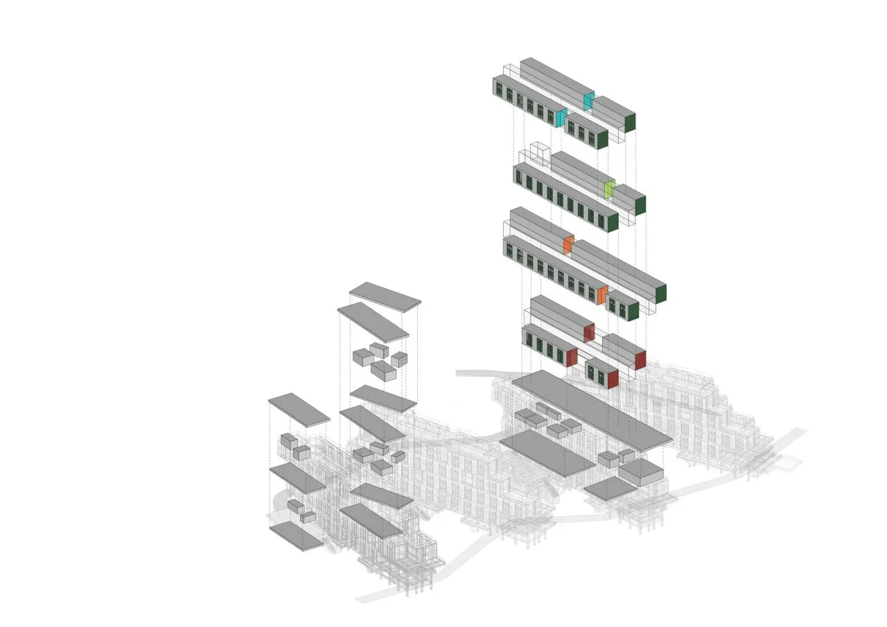 BIM Architecture | Jingdezhen Vocational University Valley Student Apartment/Tsinghua University Architectural Design and Research Institute