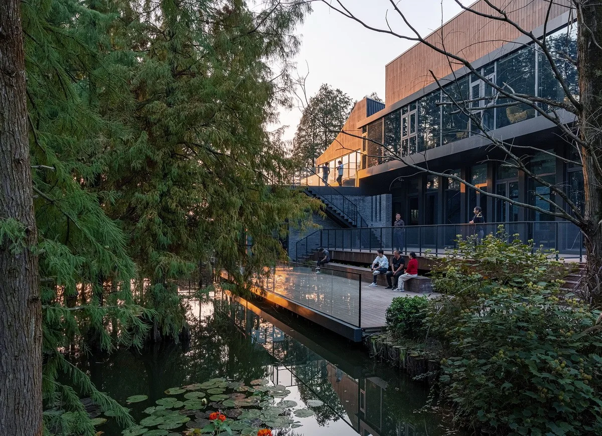 BIM Architecture | Tongxiang Puyuan Hongqiyang Shanlin Tribe Shared Restaurant/Shanghai Yanyang Architectural Design Studio