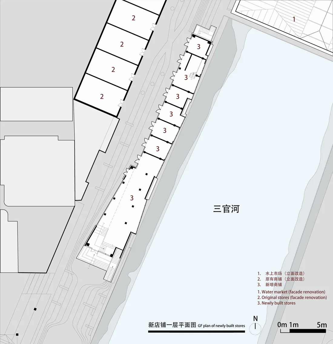 BIM Architecture | Renewal Design of Xinxinzi Bridge and Surrounding Commercial Street in Kang County/He Wei Studio of Sanwen Architecture