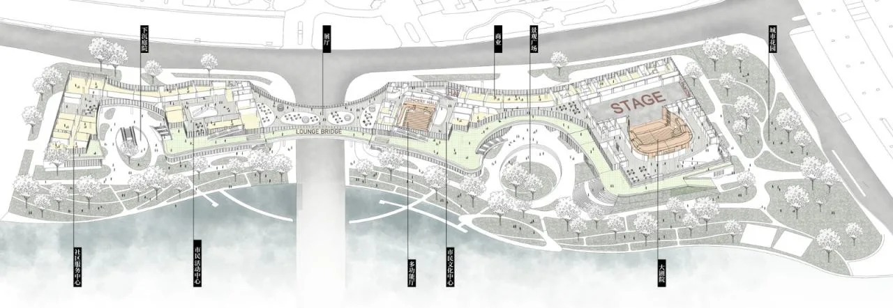 BIM Architecture | Wenzhou High tech Cultural Square/Tongji University Architectural Design and Research Institute - Function Diagram