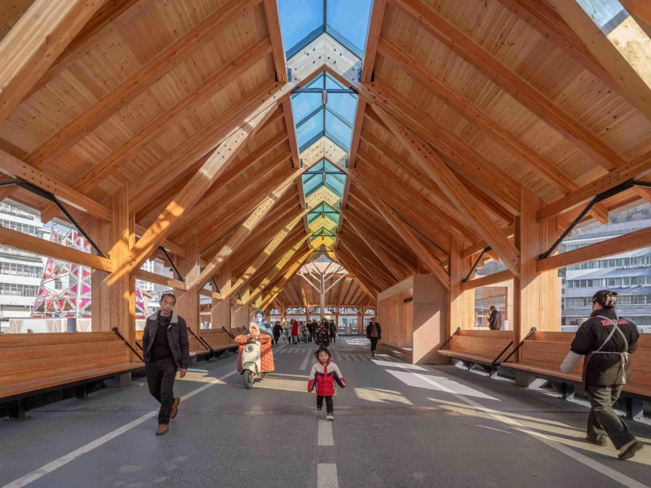 BIM Architecture | Renewal Design of Xinxinzi Bridge and Surrounding Commercial Street in Kang County/He Wei Studio of Sanwen Architecture
