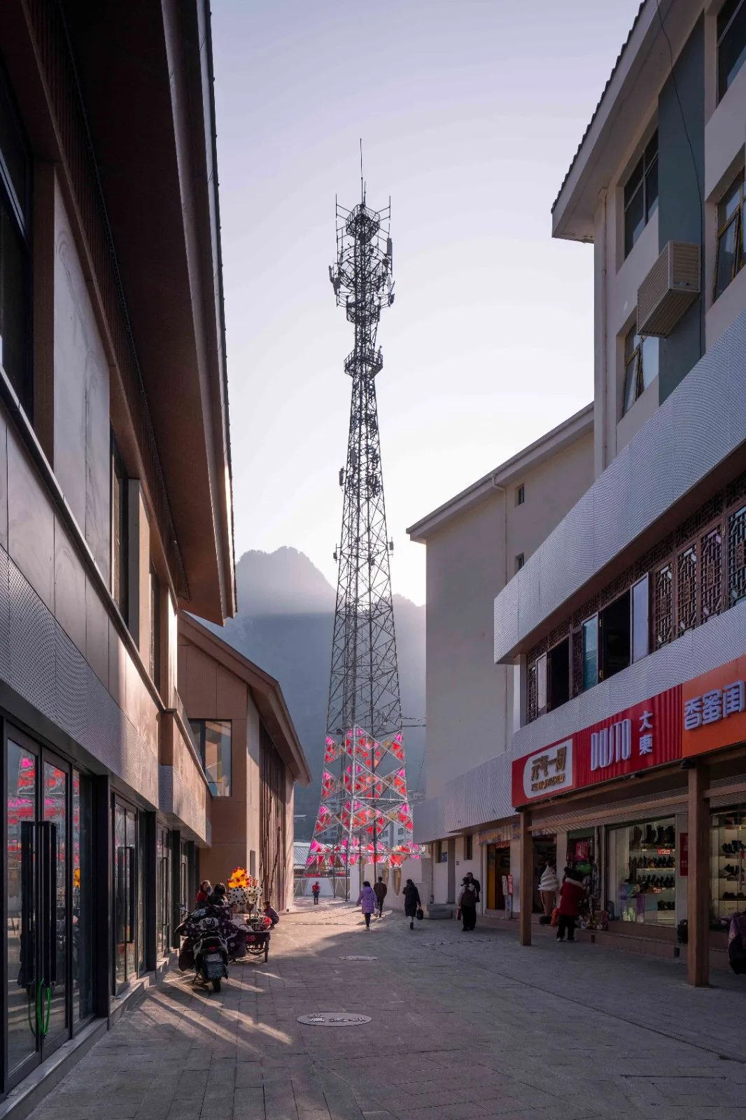 BIM Architecture | Renewal Design of Xinxinzi Bridge and Surrounding Commercial Street in Kang County/He Wei Studio of Sanwen Architecture