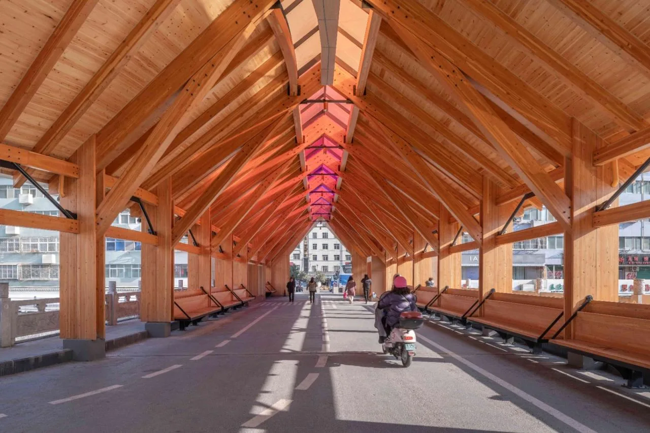 BIM Architecture | Renewal Design of Xinxinzi Bridge and Surrounding Commercial Street in Kang County/He Wei Studio of Sanwen Architecture
