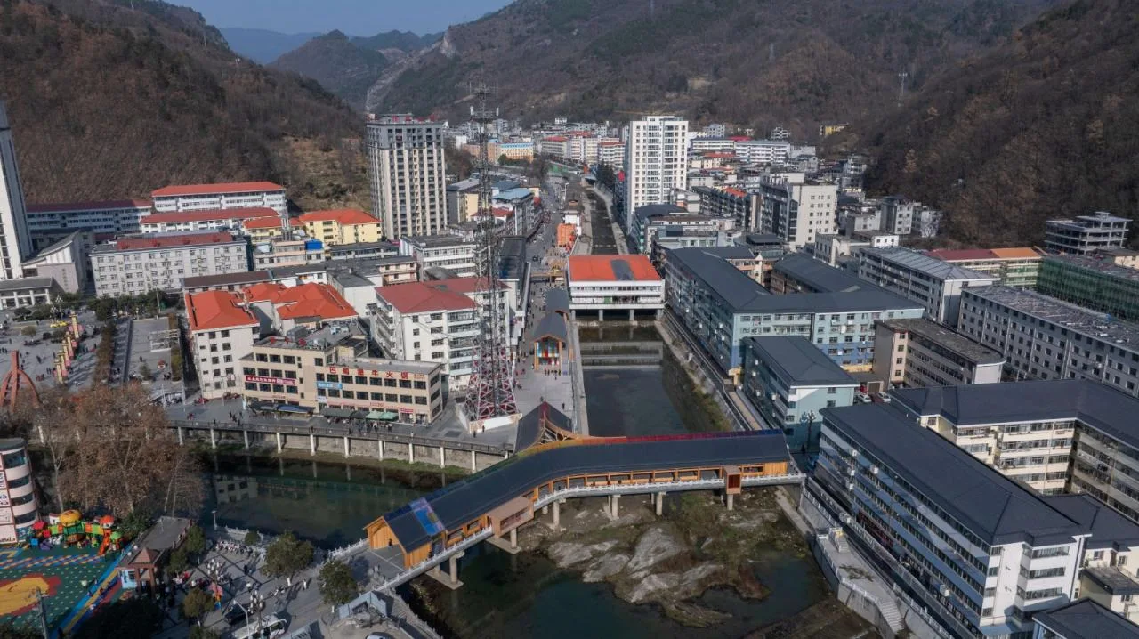 BIM Architecture | Renewal Design of Xinxinzi Bridge and Surrounding Commercial Street in Kang County/He Wei Studio of Sanwen Architecture