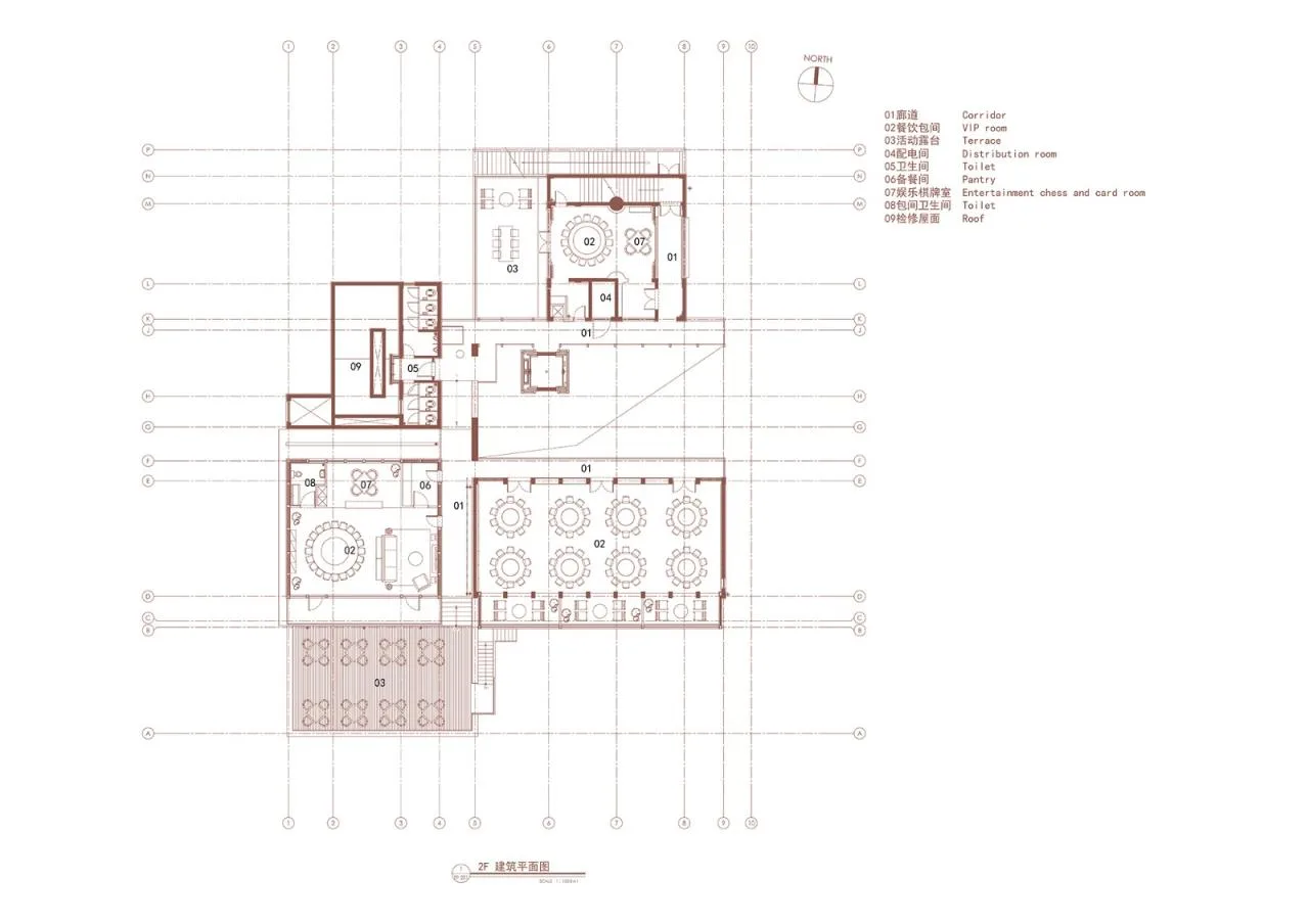 BIM Architecture | Tongxiang Puyuan Hongqiyang Shanlin Tribe Shared Restaurant/Shanghai Yanyang Architectural Design Studio