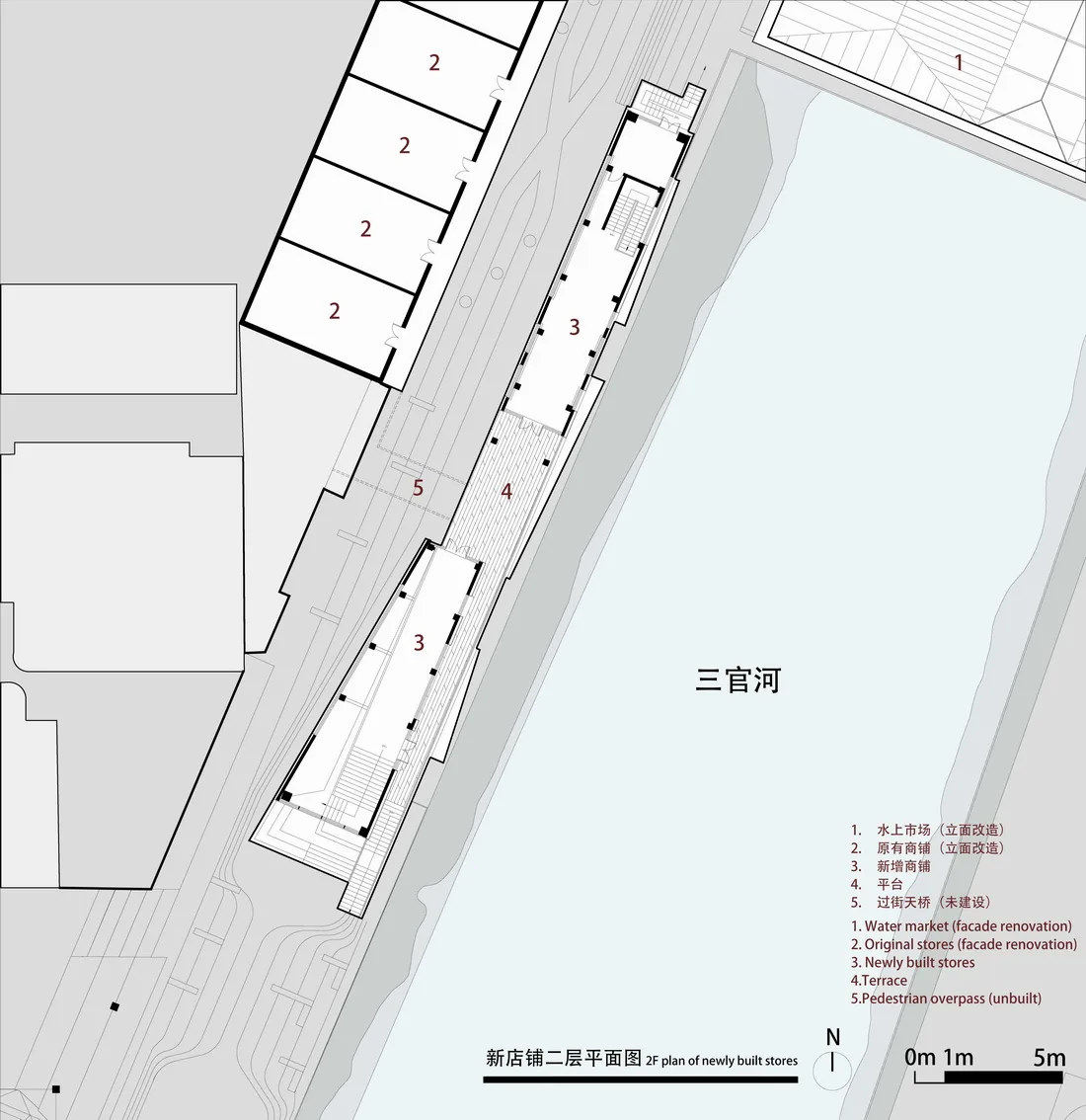 BIM Architecture | Renewal Design of Xinxinzi Bridge and Surrounding Commercial Street in Kang County/He Wei Studio of Sanwen Architecture