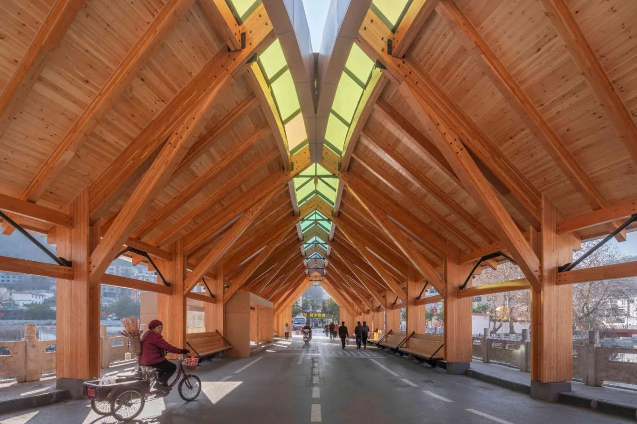 BIM Architecture | Renewal Design of Xinxinzi Bridge and Surrounding Commercial Street in Kang County/He Wei Studio of Sanwen Architecture