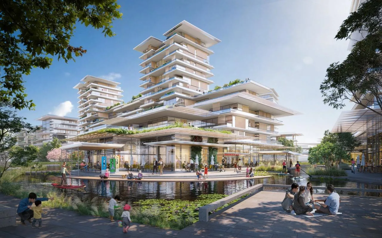 BIM Architecture | Water Town Community: Shanghai Xicen Science and Technology Innovation Center/Foster+Partners
