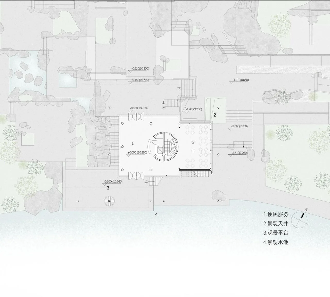 BIM Architecture | Hangzhou Binjiang Public Space · Jian Shi Yi and Ting Yun Yi/Tongji Original Design Studio