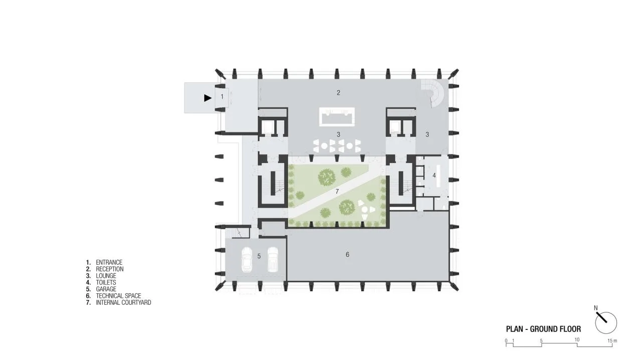 BIM Architecture | Second Exterior Wall, Bonfiglioli Headquarters/Peter Pichler Architecture