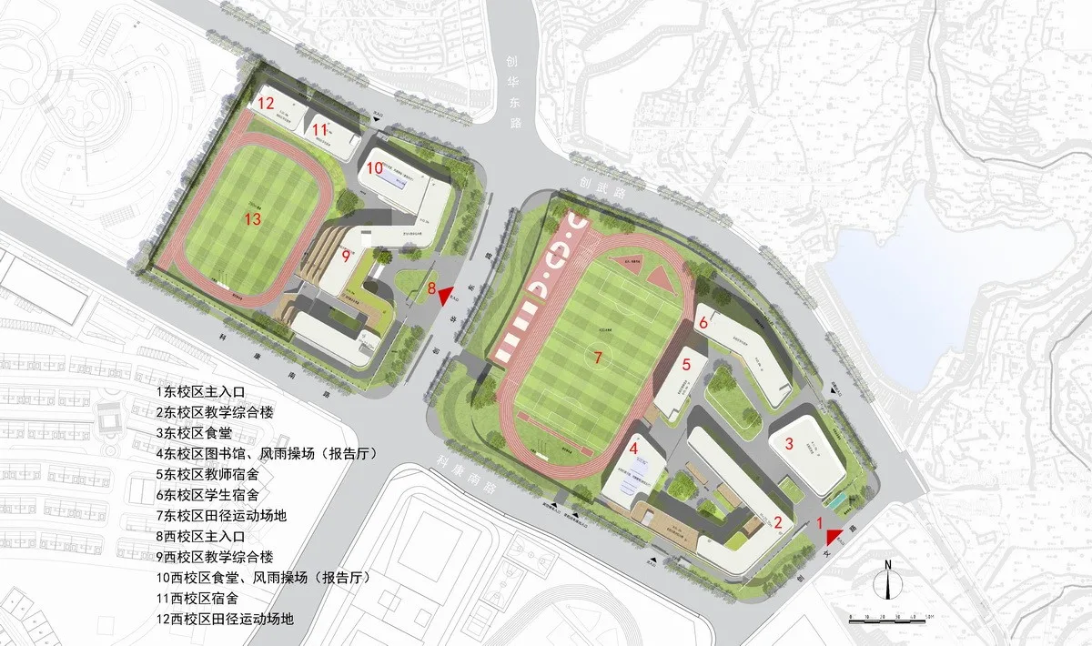 BIM Architecture | Gazing at Clouds by the Mountain: Design Record of Hongyu Middle School in Yuxi, Yunnan Province/Introduction to the Integration of Production and Education Research Center