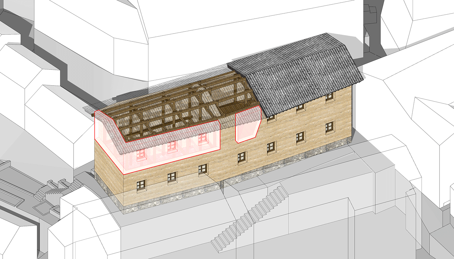 BIM Architecture | The New Life of Yaju Ancient Village: Songyang Feiyiji Phase II/Meng Fanhao line+Architecture Firm