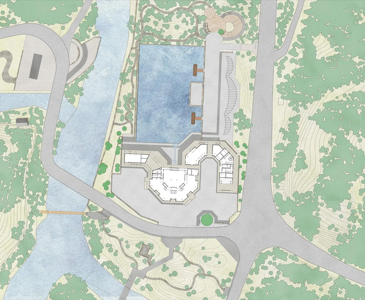 BIM Architecture | Dragon shaped Architecture: Kang County Tourism Tourist Distribution Center/Symbiotic Architecture Farmers Architects
