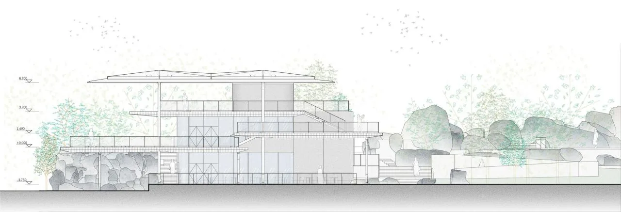 BIM Architecture | Hangzhou Binjiang Public Space · Jian Shi Yi and Ting Yun Yi/Tongji Original Design Studio