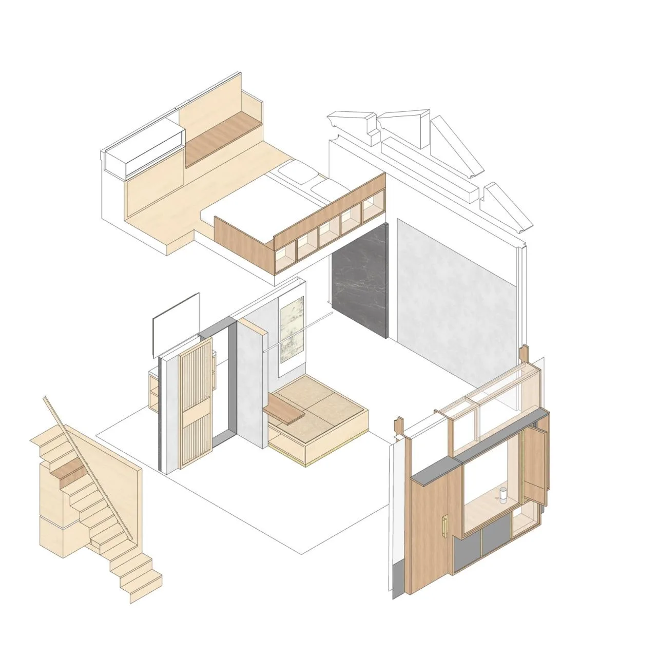 BIM Architecture | Liuhai Hutong: Heyuan Homestay/Wang Weiren Architectural Design and Research Office