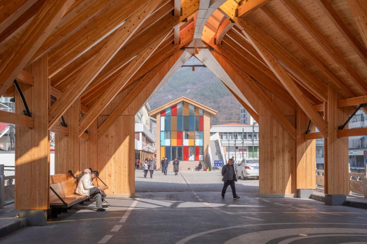 BIM Architecture | Renewal Design of Xinxinzi Bridge and Surrounding Commercial Street in Kang County/He Wei Studio of Sanwen Architecture