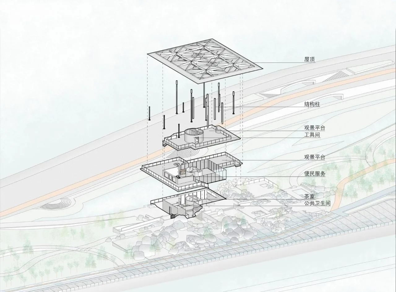 BIM Architecture | Hangzhou Binjiang Public Space · Jian Shi Yi and Ting Yun Yi/Tongji Original Design Studio