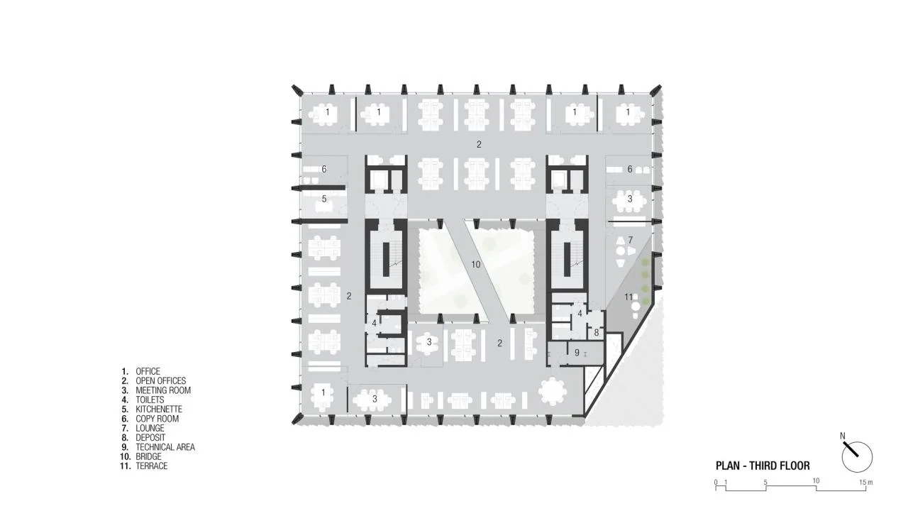 BIM Architecture | Second Exterior Wall, Bonfiglioli Headquarters/Peter Pichler Architecture