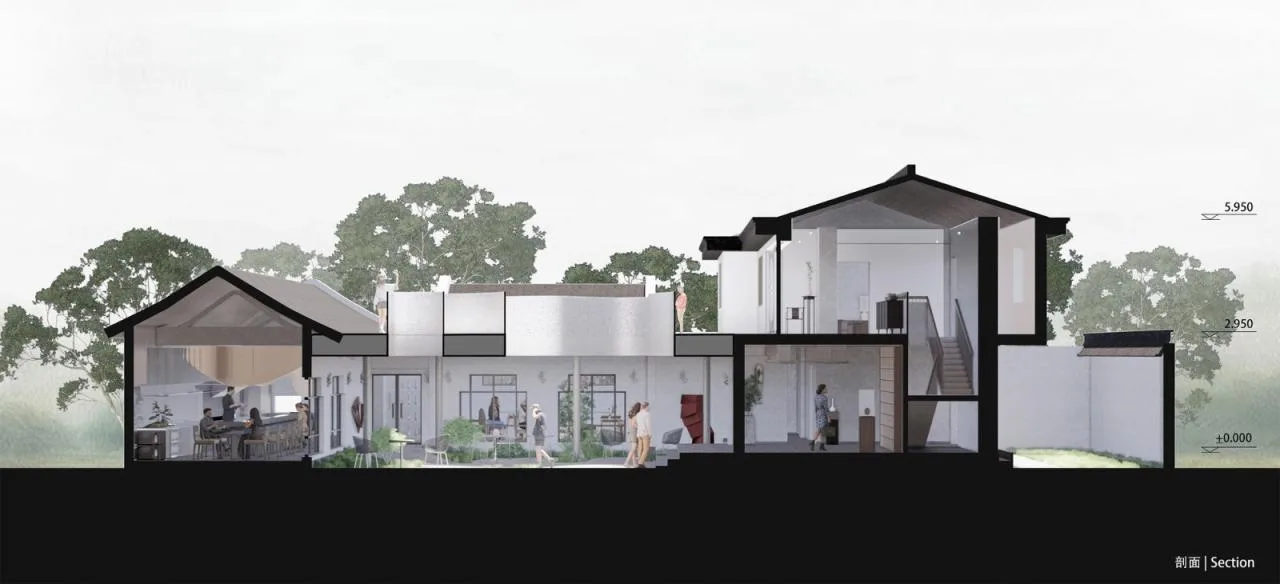 BIM Architecture | Courtyard 35- 'There is a Different Sky'/Wei/WAY Studio