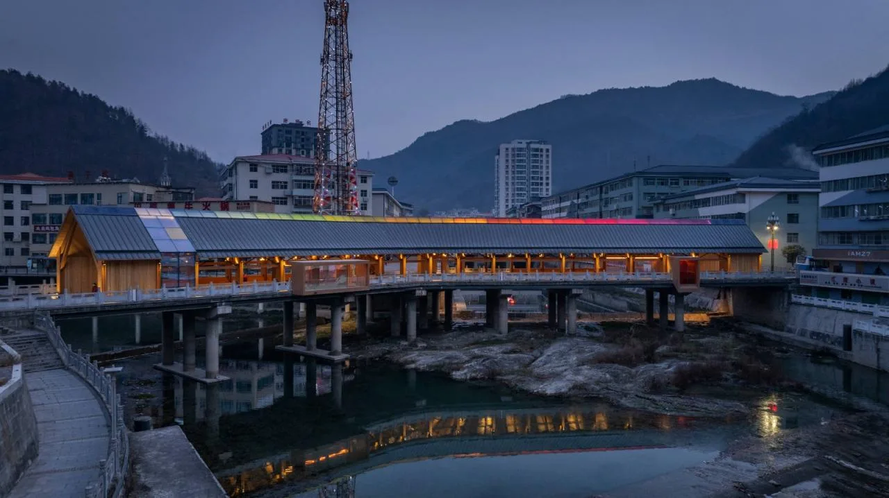 BIM Architecture | Renewal Design of Xinxinzi Bridge and Surrounding Commercial Street in Kang County/He Wei Studio of Sanwen Architecture
