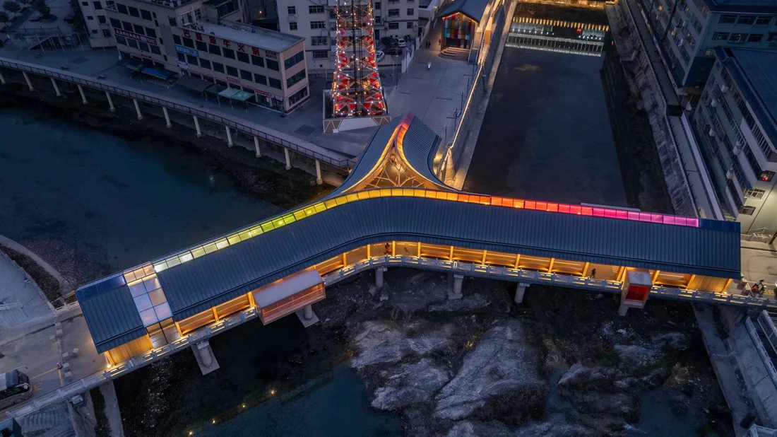 BIM Architecture | Renewal Design of Xinxinzi Bridge and Surrounding Commercial Street in Kang County/He Wei Studio of Sanwen Architecture
