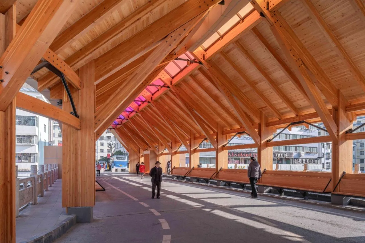 BIM Architecture | Renewal Design of Xinxinzi Bridge and Surrounding Commercial Street in Kang County/He Wei Studio of Sanwen Architecture