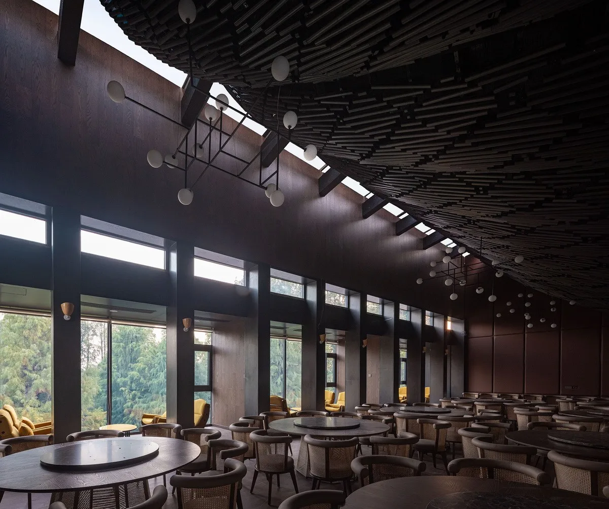 BIM Architecture | Tongxiang Puyuan Hongqiyang Shanlin Tribe Shared Restaurant/Shanghai Yanyang Architectural Design Studio