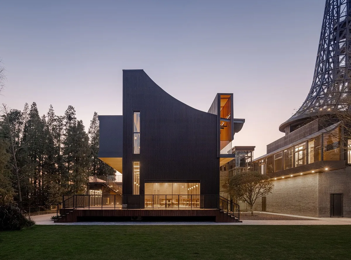 BIM Architecture | Tongxiang Puyuan Hongqiyang Shanlin Tribe Shared Restaurant/Shanghai Yanyang Architectural Design Studio