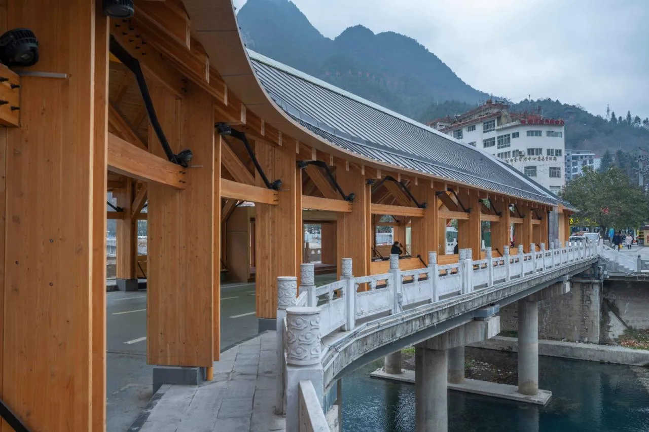 BIM Architecture | Renewal Design of Xinxinzi Bridge and Surrounding Commercial Street in Kang County/He Wei Studio of Sanwen Architecture